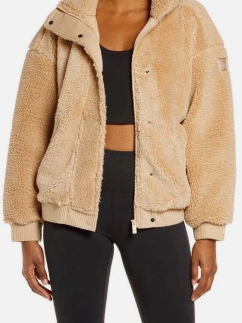 Alo Varsity Teddy Jacket - Picture 2 of 10